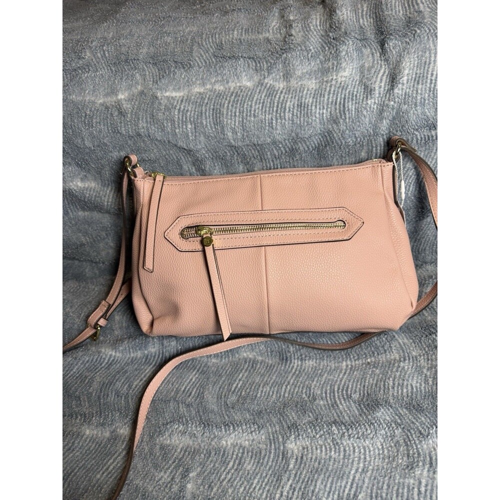 Liz Claiborne Pink Crossbody Purse - New With Tags - Front Zip Pocket - Picture 3 of 6